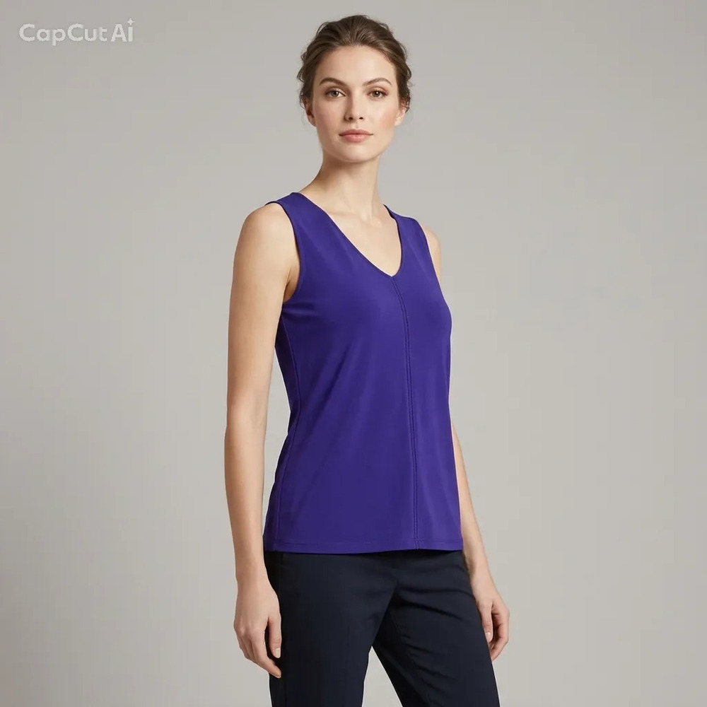 Calvin Klein Burgundy Plum Ribbed Tank Top M